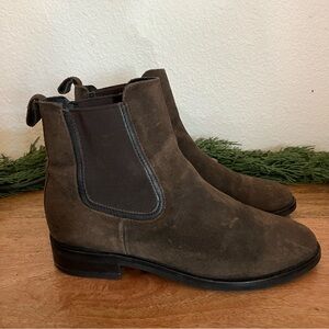 Thursday Chelsea Boots Women's Size 7 The Duchess Dark Brown Suede Leather